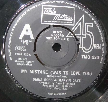 Marvin Gaye, Diana Ross - My Mistake (Was To Love You)