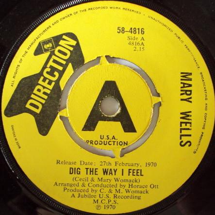 Mary Wells - Dig The Way I Feel