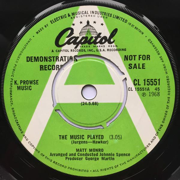 Matt Monro - The Music Played