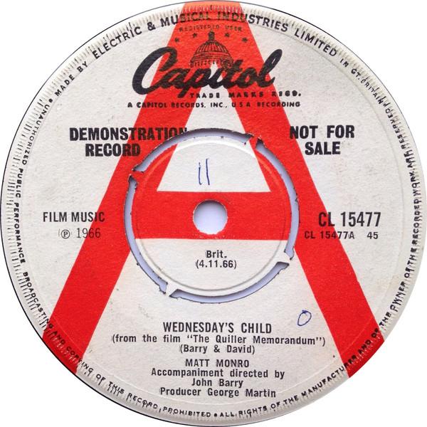 Matt Monro - Wednesday's Child