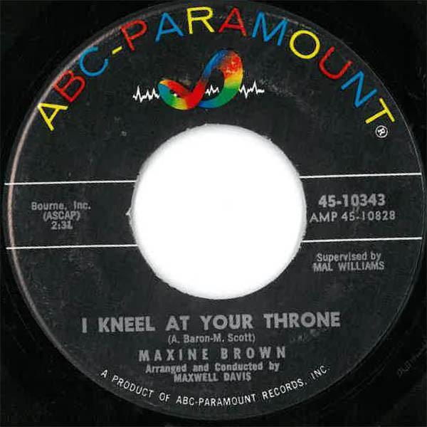 Maxine Brown - I Kneel At Your Throne