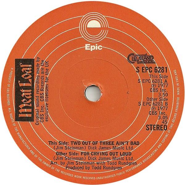 Meat Loaf - Two Out Of Three Ain't Bad