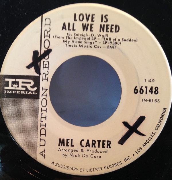 Mel Carter - I Wish I Didn't Love You So