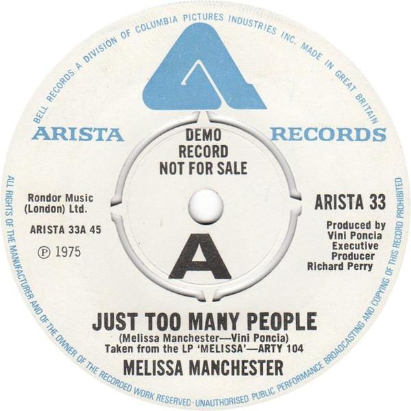 Melissa Manchester - Just Too Many People
