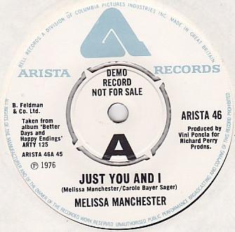 Melissa Manchester - Just You And I