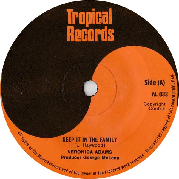 Mighty Cloud Band, Veronica Adams - Keep It In The Family / In The Family