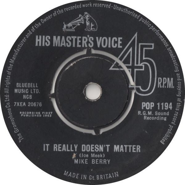 Mike Berry - It Really Doesn't Matter