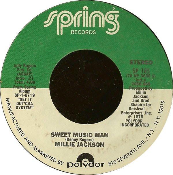 Millie Jackson - Sweet Music Man / Go Out And Get Some (Get It Out'cha System)