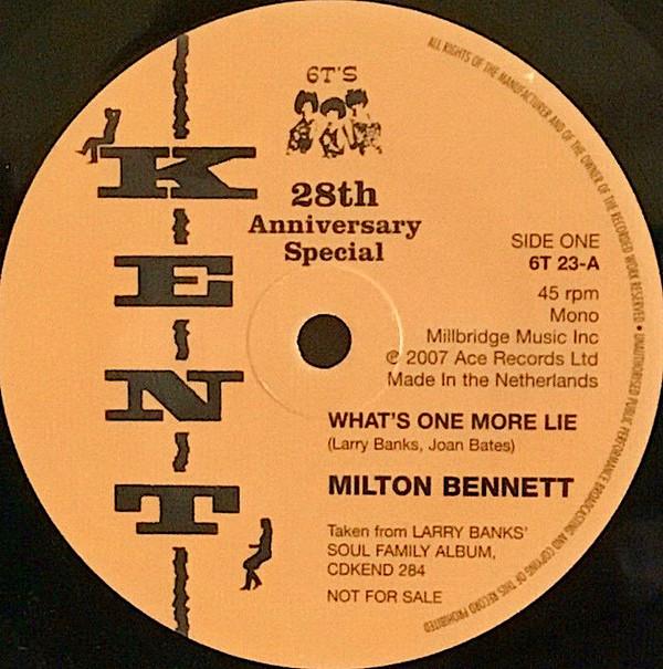 Milton Bennett, The Hesitations - What's One More Lie / Go Away