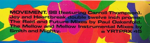 Movement 98, Carroll Thompson - Joy And Heartbreak