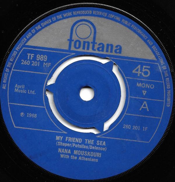 Nana Mouskouri, Les Athéniens - My Friend The Sea