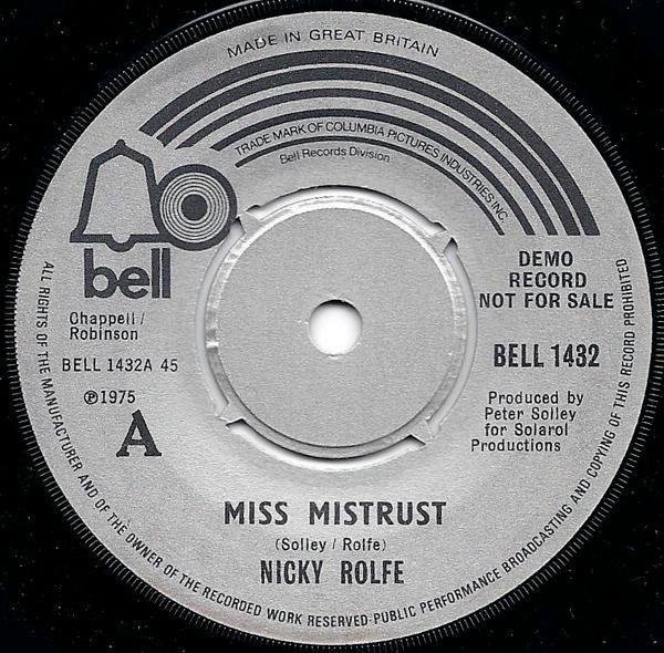 Nicky Rolfe - Miss Mistrust