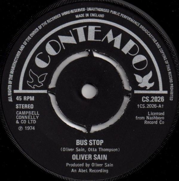Oliver Sain - Bus Stop