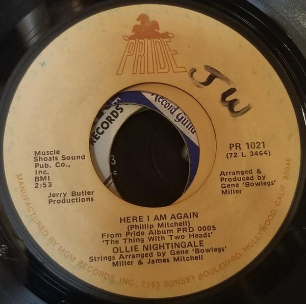 Ollie Nightingale - Here I Am Again / A Good Woman At Home (Is Better Than Two In The Streets)