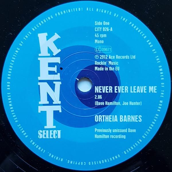 Ortheia Barnes, Dave Hamilton Orchestra - Never Ever Leave Me / What Should I Do