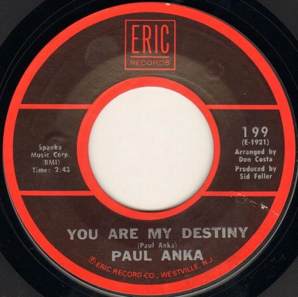 Paul Anka - You Are My Destiny / Let The Bells Keep Ringing