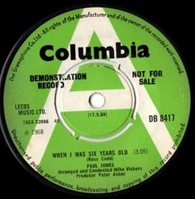 Paul Jones - When I Was Six Years Old