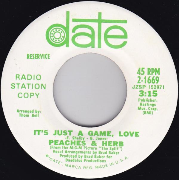 Peaches & Herb - It's Just A Game, Love