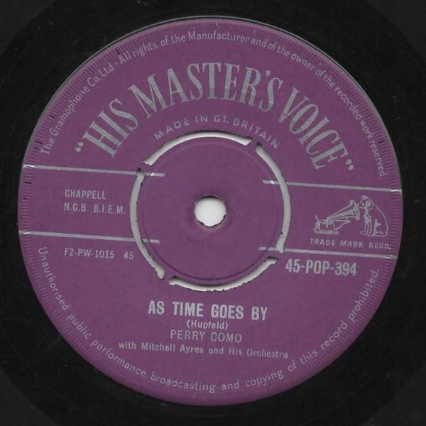 Perry Como, Mitchell Ayres And His Orchestra - As Time Goes By / All At Once You Love Her