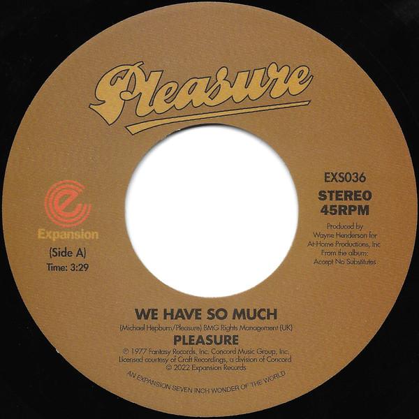 Pleasure (4) - We Have So Much / Joyous