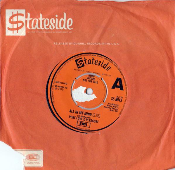 Pure Love And Pleasure - All In My Mind / What'cha Gonna Do