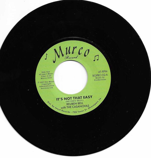Reuben Bell, The Casanovas (4) - It’s Not That Easy / Hummin’ A Sad Song