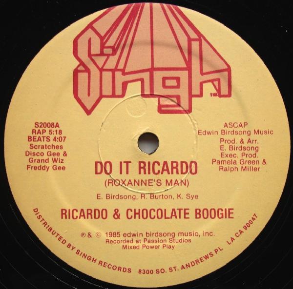 Ricardo & Chocolate Boogie - Do It Ricardo (Roxanne's Man)