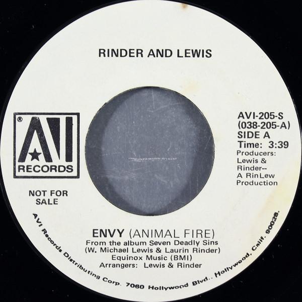 Rinder & Lewis - Envy / Lust