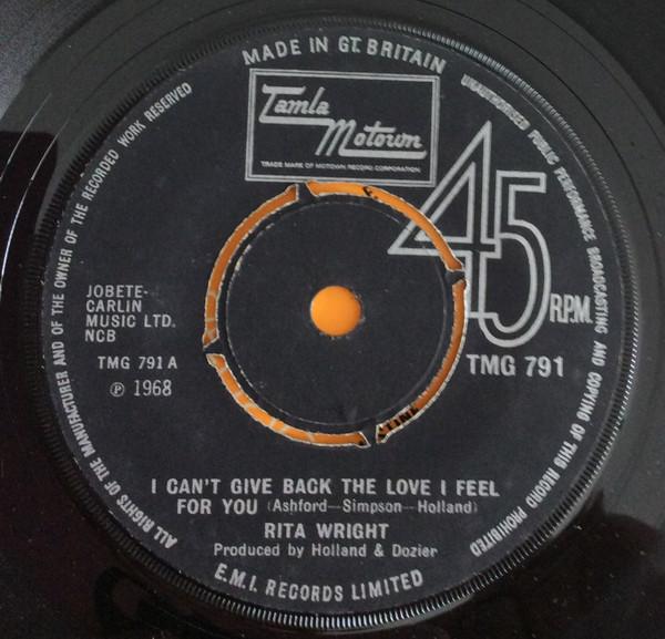 Rita Wright - I Can't Give Back The Love I Feel For You
