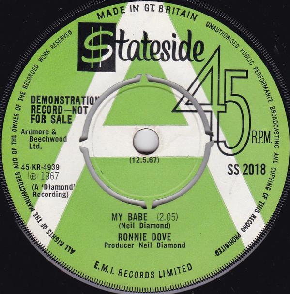 Ronnie Dove - My Babe / Put My Mind At Ease
