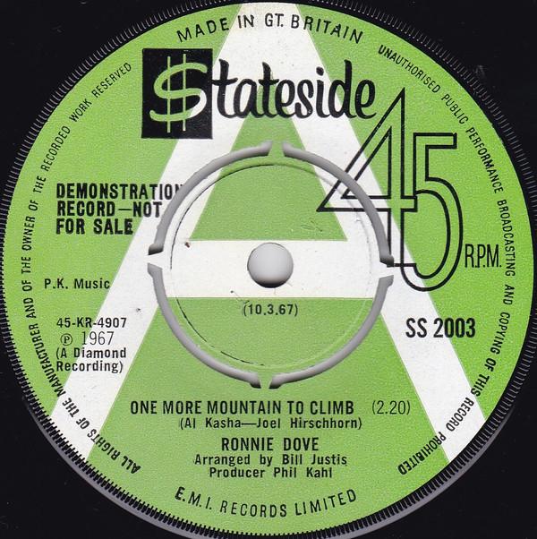Ronnie Dove - One More Mountain To Climb
