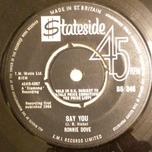 Ronnie Dove - Say You