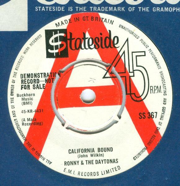Ronny & The Daytonas - California Bound