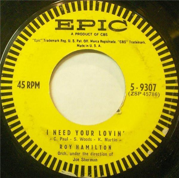 Roy Hamilton (5) - I Need Your Lovin' / Blue Prelude