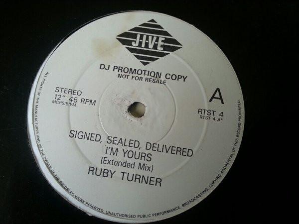Ruby Turner - Signed, Sealed, Delivered (I'm Yours)