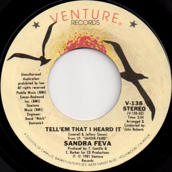 Sandra Feva - Tell'em That I Heard It