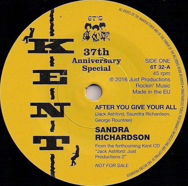 Sandra Richardson, The Hytones - After You Give Your All / Runaway Girl