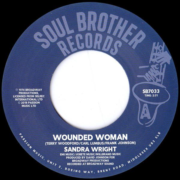 Sandra Wright - Wounded Woman / Midnight Affair