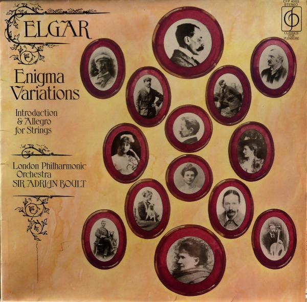 Sir Edward Elgar, The London Philharmonic Orchestra, Sir Adrian Boult - Enigma Variations / Introduction & Allegro For Strings