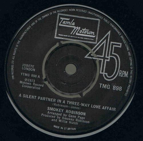 Smokey Robinson - A Silent Partner In A Three-Way Love Affair