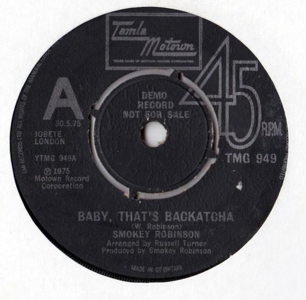 Smokey Robinson - Baby, That's Backatcha