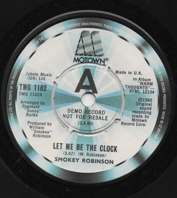 Smokey Robinson - Let Me Be The Clock / Travelin' Through