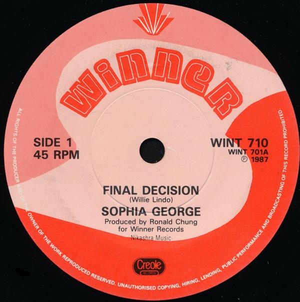 Sophia George - Final Decision
