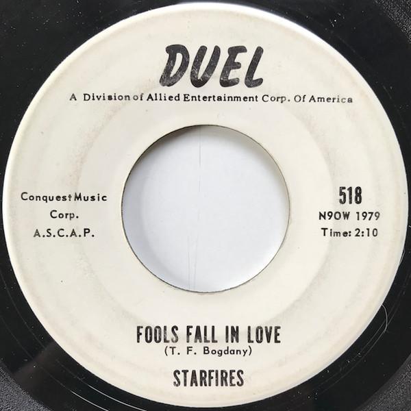 Starfires  - Fools Fall In Love / Under The Stars