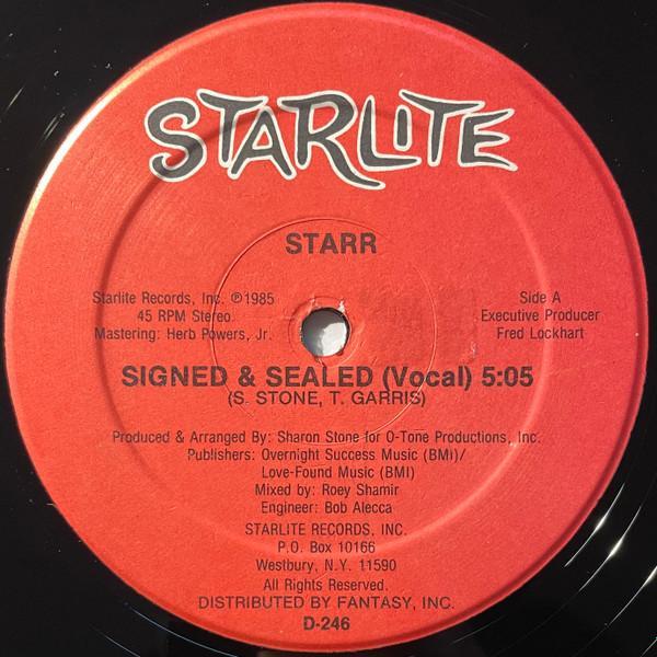 Starr  - Signed & Sealed