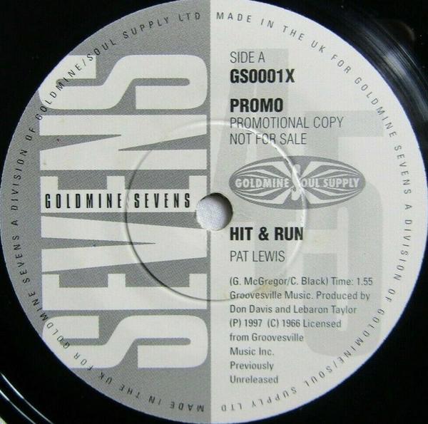 Steve Mancha, Pat Lewis, Melvin Davis (2) - Hit & Run / I Need My Baby