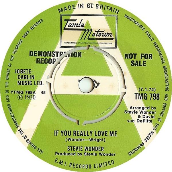 Stevie Wonder - If You Really Love Me / Think Of Me As Your Soldier