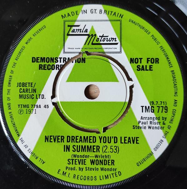 Stevie Wonder - Never Dreamed You'd Leave In Summer