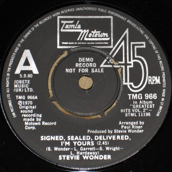 Stevie Wonder - Signed, Sealed, Delivered, I'm Yours / Fingertips (Pt. 2)