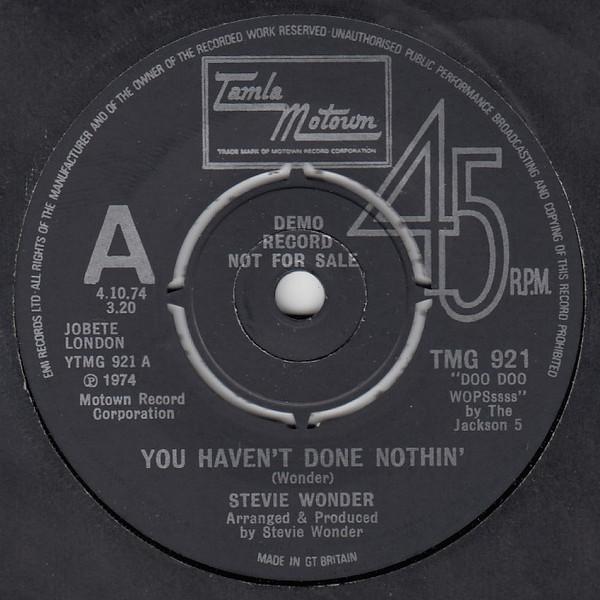 Stevie Wonder - You Haven't Done Nothin'